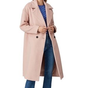 Wish pink oversized pea coat
